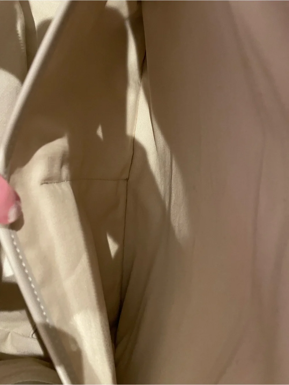 Monos Ivory Vegan Leather Metro Tote Bag